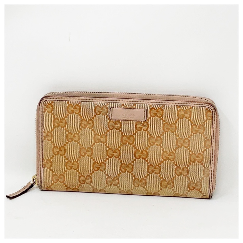 Authentic Gucci Zippier Around Wallet